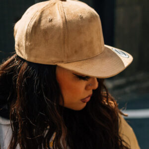Suede Leather Snapback