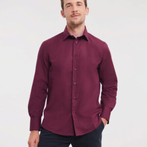 Fitted Long Sleeve Stretch Shirt